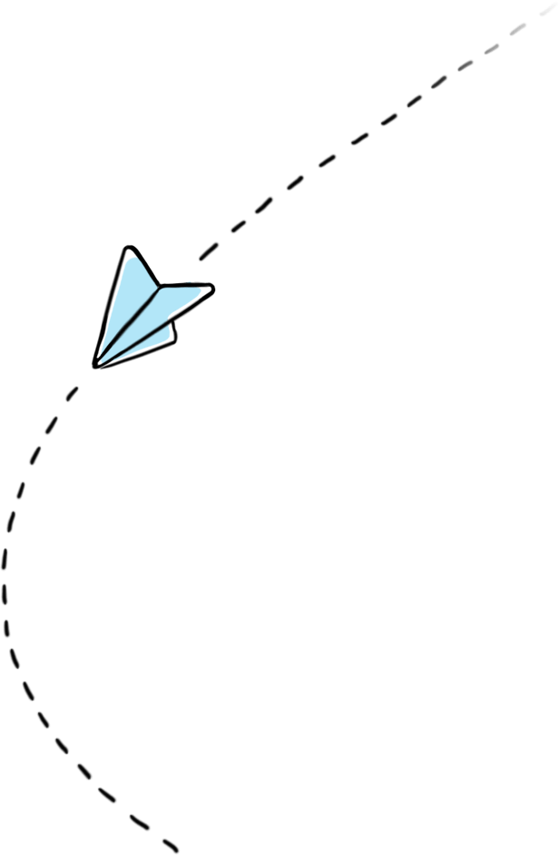 A decorative paper plane image