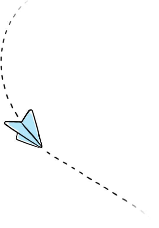 A paper plane illustration